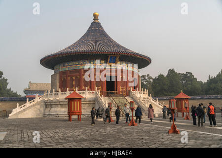 Imperial vault del Cielo nel Tempio del Cielo, Pechino, Repubblica Popolare di Cina e Asia Foto Stock