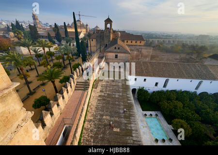 Alcazar dei Re Cattolici, Córdoba, Andalusia, Spagna, Europa Foto Stock