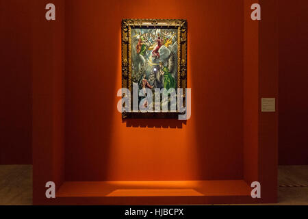 Roma, Italia. 23 gen 2017. 'L'Annunciazione di El Greco' anteprima della fiera presso i Musei Capitolini di Roma, Italia. La mostra si apre al pubblico il 24 gennaio e fino al 17 aprile 2017. Doménikos Theotokópoulos (nato 1541 - morì il 7 aprile 1614), più comunemente noto come El Greco, è stato un pittore, scultore e architetto del Rinascimento spagnolo. Credito: Giuseppe Ciccia/Pacific Press/Alamy Live News Foto Stock