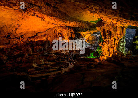 All'interno di Hang Son Doong Grotta, Vietnam Foto Stock
