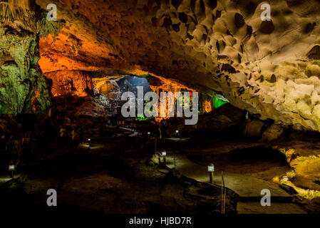 All'interno di Hang Son Doong Grotta, Vietnam Foto Stock