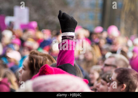 Le donne di marzo in Victoria, BC. Jan21, 2017 Foto Stock