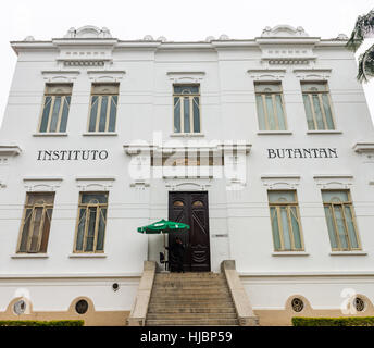 Sao Paulo, Brasile giugno 18, 2016. Facciata di vitale Brasile edificio in Istituto Butantan, fondata nel 1901. L istituto è un produttore di immunobiologic Foto Stock