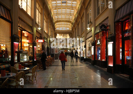 Shopping Mall Mädlerpassage, Lipsia, Sassonia, Germania, Europa Foto Stock