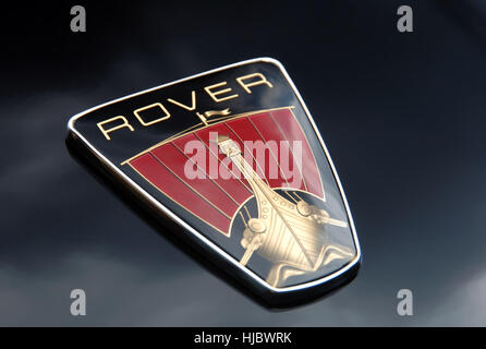 Rover Auto nave vichinga badge del cofano su un P6 (2000, 220, 3500 V8) classic car Foto Stock
