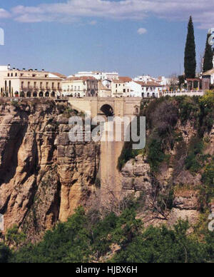 Il ponte a Ronda Foto Stock