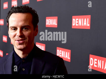 Andrew Scott arrivando al Regno Unito di Gala per lo screening di negazione presso il cantiere di prosciutto Hotel Londra. Foto Stock