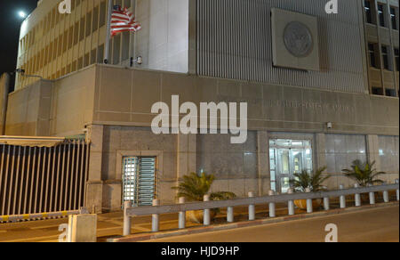 L'ambasciata degli Stati Uniti d'America a Tel Aviv, Israele, 07 dicembre 2012. Foto: Rainer Jensen/dpa Foto Stock