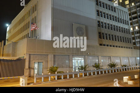 L'ambasciata degli Stati Uniti d'America a Tel Aviv, Israele, 07 dicembre 2012. Foto: Rainer Jensen/dpa Foto Stock