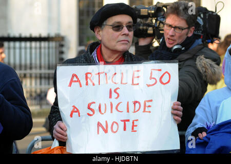 Londra, Regno Unito. 24 gen 2017. Brexit verdetto della Corte suprema. Credito: JOHNNY ARMSTEAD/Alamy Live News Foto Stock