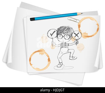 Scrivere, scrisse, scrittura, scrive, tè, oggetto, educazione, arte, sport, sport, Foto Stock