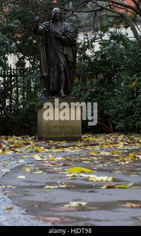 John Wesley statua. San Paolo. 1988 Foto Stock