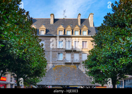 Sunny stone house in Saint Malo Bretagne, Francia Foto Stock