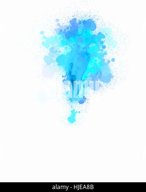 Immagine di sfondo colorato con schizzi e gocce Foto Stock