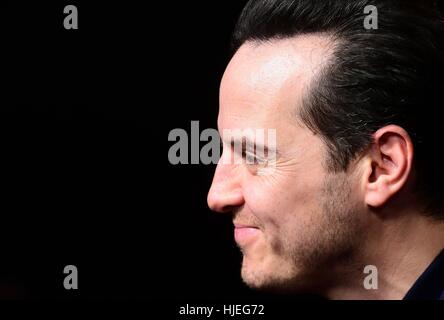 Andrew Scott arrivando al Regno Unito di Gala per lo screening di negazione presso il cantiere di prosciutto Hotel Londra. Foto Stock