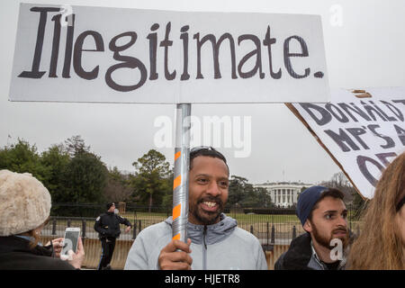 Washington, DC - Le donne del marzo su Washington aveva protestato per l inaugurazione del presidente Donald Trump. Foto Stock