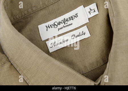 Yves Saint Laurent shirt Foto Stock