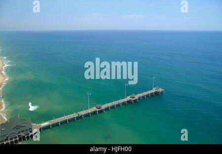 Vista aerea di Jennette è Pier Nag Capo Nord Carolina Foto Stock