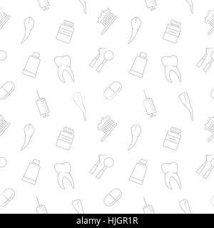 Seamless pattern di denti Illustrazione Vettoriale