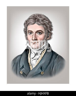 Carl Friedrich Gauss, 1777-1855, matematico Foto Stock