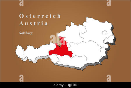 Gli austriaci, Europa, Unione europea, geografia e cartografia, Atlas, mappa del Foto Stock
