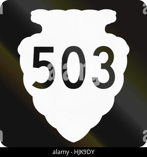 Montana autostrada secondaria 503 route schermo impiegato negli Stati Uniti. Foto Stock