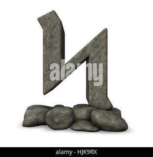 Monumento di pietra, roccia, la scrittura, font tipografici, rune, Viking, vichinghi, segno, Foto Stock