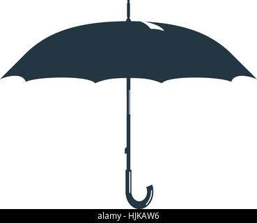 Tempo piovoso e un ombrello. Illustrazione Vettoriale. Illustrazione Vettoriale
