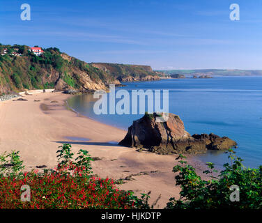 North Beach, Tenby, Pembrokeshire, South Wales, Regno Unito Foto Stock