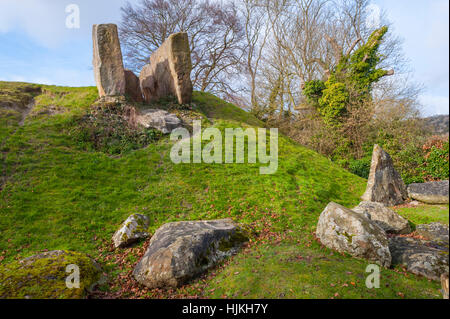 Barrow lungo di Coldrum, parte del gruppo di meday di pietre neolitiche. Vicino a Trottisfliffe, Kent Foto Stock