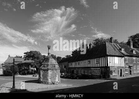 Il Villaggio Lock Up, Little Walsingham village, North Norfolk, Inghilterra, Regno Unito Foto Stock