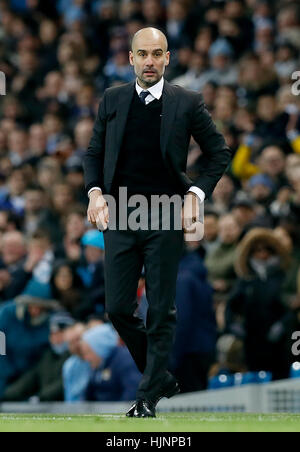 Manchester City manager Pep Guardiola Foto Stock