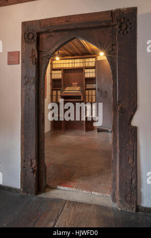 Scala di Lutero nell'ex monastero carmelitano, Chiesa di Sant'Anna, Museo della Riforma, Augsburg, Baviera, Germania Foto Stock