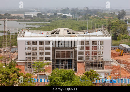 Costruzione dell'Assemblea nazionale edificio, Banjul (Gambia Foto Stock