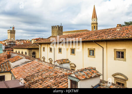 Sul tetto Siena Foto Stock