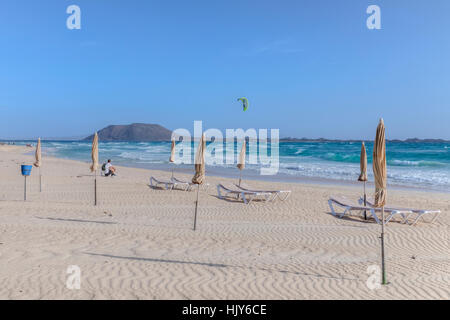 Corralejo parco naturale, Corralejo, Fuerteventura, Isole Canarie, Spagna Foto Stock