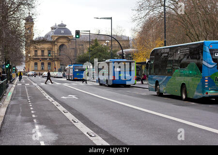 Diversi tipi di trasporto (Donostia 2017). Foto Stock