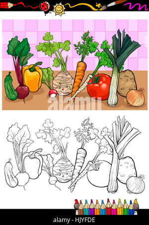 Cibo, aliment, oggetto, vegetali, vegetariano, pagina, bookpage, gruppo, libro, Foto Stock