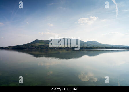 Nove Mlyny serbatoio e Palava montagne, distretto di Breclav, Sud regione Moravia Repubblica Ceca, Europa Foto Stock