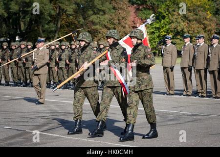 Poznan, Polonia - 29 settembre 2012 le Forze terrestri Training Center a Poznan. Aperto giorno inaugurando il nuovo anno accademico. Foto Stock