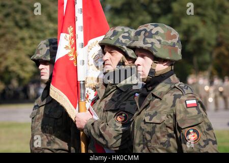 Poznan, Polonia - 29 settembre 2012 le Forze terrestri Training Center a Poznan. Aperto giorno inaugurando il nuovo anno accademico. Foto Stock