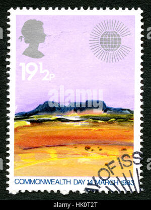 Gran Bretagna - circa 1983: un usato francobollo DAL REGNO UNITO, celebrare la Giornata del Commonwealth svoltasi il 14 marzo 1983, circa 1983. Foto Stock