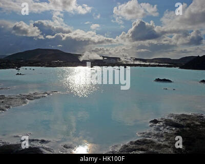 Blue Lagoon a reykiavik / laguna blu Foto Stock