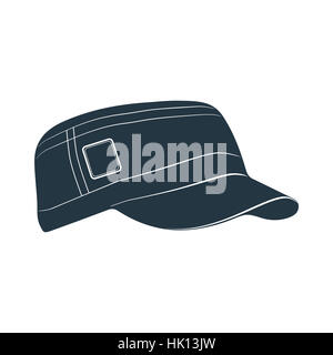 Un tappo con una visiera per la protezione dal sole. Illustrazione della foto. Foto Stock