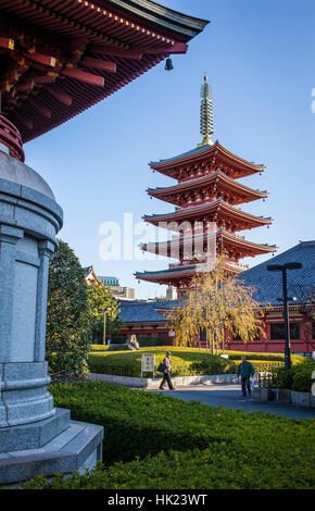 Il tempio Sensoji di Asakusa,,Tokyo, Giappone Foto Stock