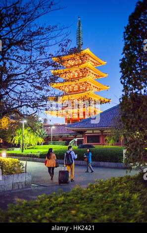 Il Tempio di Senso-ji, Asakusa,Tokyo, Giappone Foto Stock