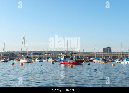 Cardiff Yacht Club Marina Baia di Cardiff Galles del Sud Foto Stock