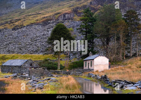 Blaenau Ffestinig, cave di ardesia, Tanygrisiau, Galles del Nord, Regno Unito Regno Unito Europa Foto Stock