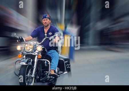 Biker di Key West, Florida, Stati Uniti d'America Foto Stock