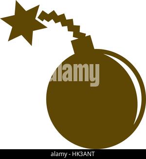 TNT bomba icona piana stock illustrazione vettoriale Illustrazione Vettoriale